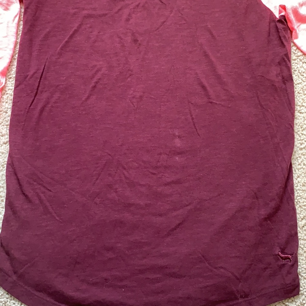 Victoria’s Secret Pink Baseball Tee Size XS - Picture 7 of 9